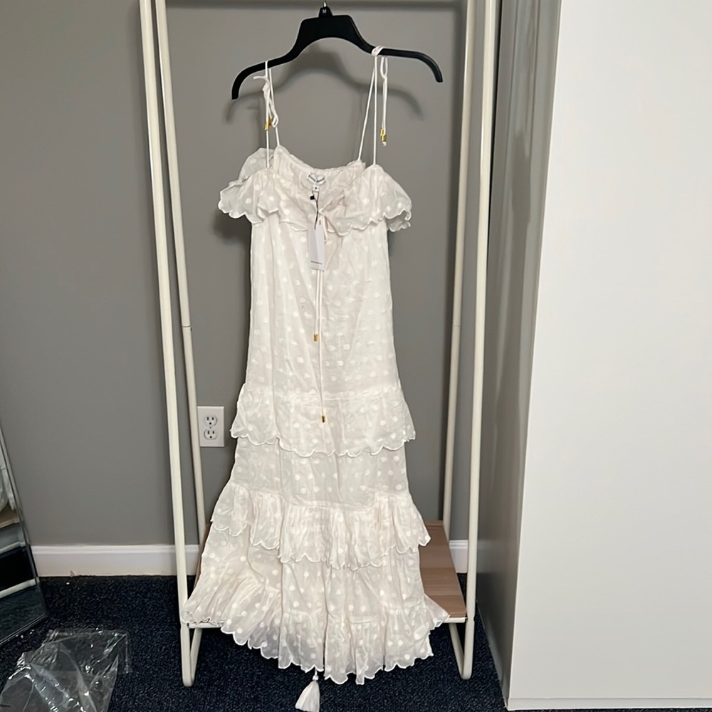 Karina Grimaldi white dreas
